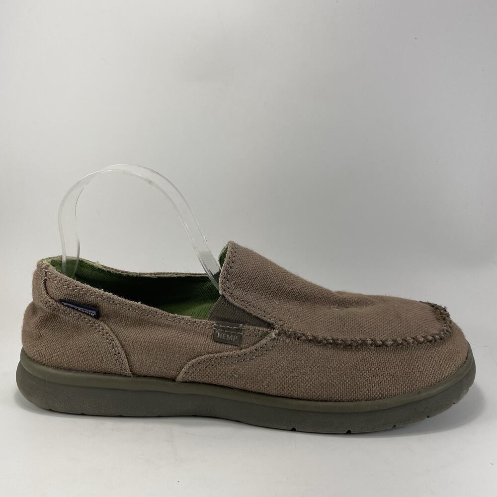 Patagonia Naked Maui Hemp Loafers Sable Brown Mens Size 12 Slip On Casual Beach